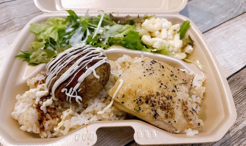 画像3932：スタジオ246で撮影ケータリング｜夕食はハンバーグとグリルチキンをご提供
